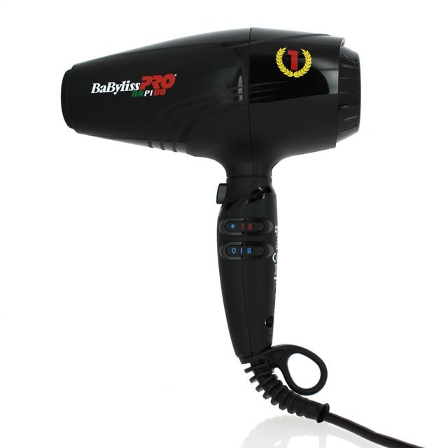 Babyliss Pro - Sèche-cheveux Rapido ultra-léger, Ref BAB7000IE - Air Froid, Séchage - Sèche-cheveux