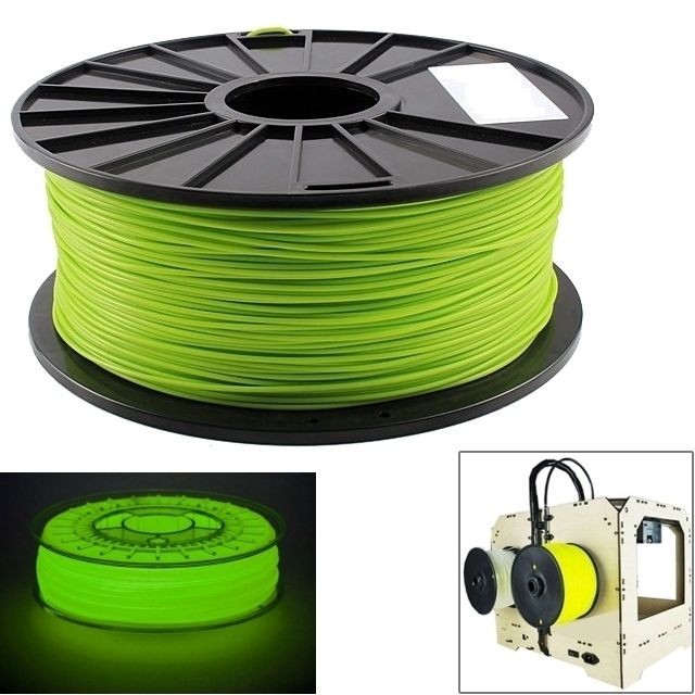 Wewoo - Filaments d'imprimante 3D lumineux de vert PLA 1,75 millimètres, environ 345m - Imprimante 3D