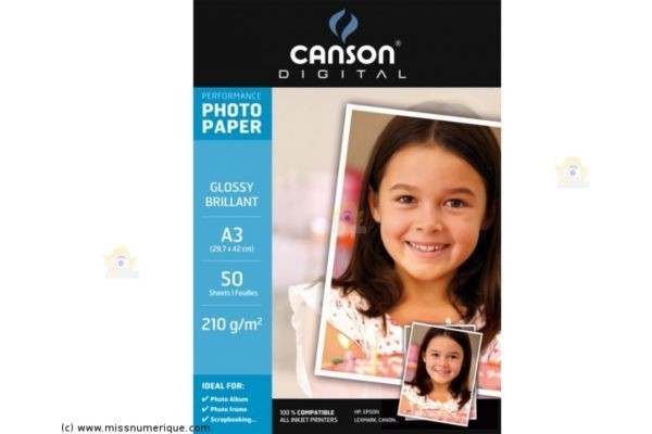 Papier Photo Canson Papier photo CANSON BTE 50FL A3 210G PHOT BRILLANT