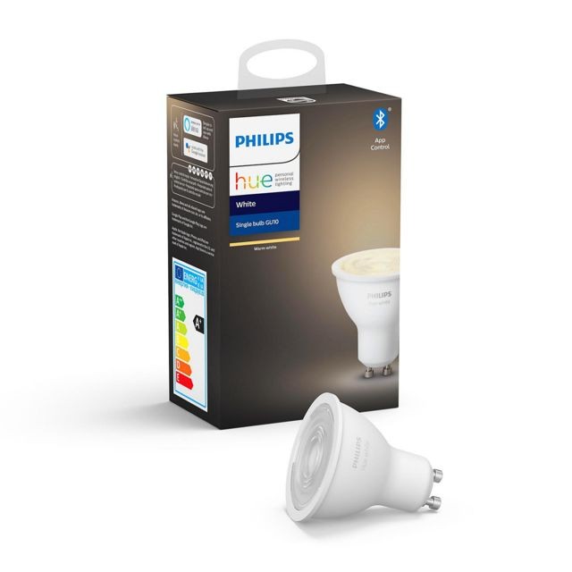 Philips Hue - White - Ampoule connectée LED 5.5W GU10 X1 - Philips Hue