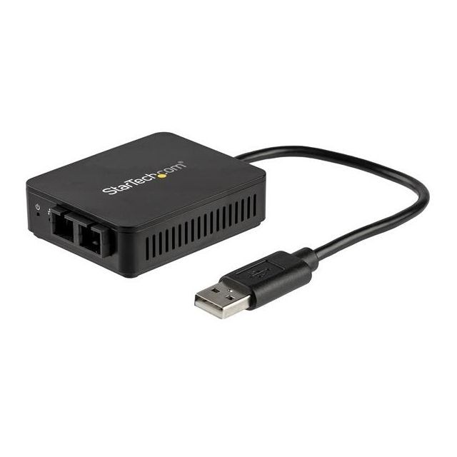 Startech - StarTech.com Adaptateur réseau USB 2.0 vers fibre optique SC jusqu'à 2 km - USB vers Ethernet 10/100 Mbps Startech  - Reseaux Startech