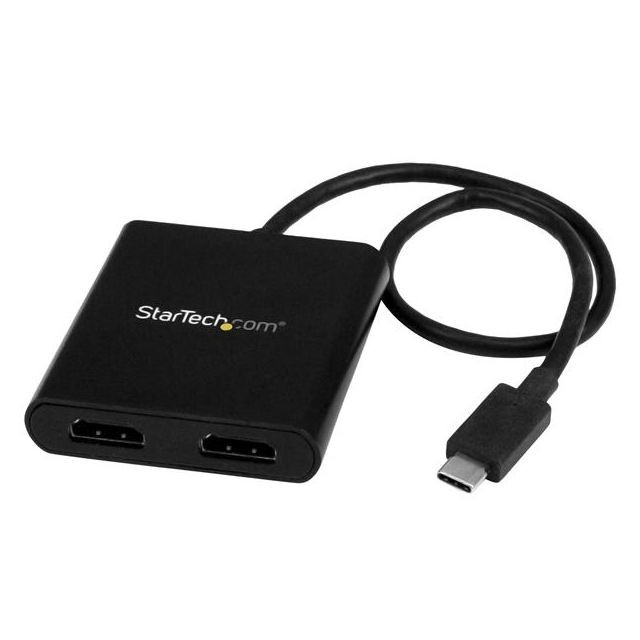 Startech - Splitter multi-écrans USB-C vers 2x HDMI - Hub MST à 2 ports Startech  - Convertisseur Audio et Vidéo