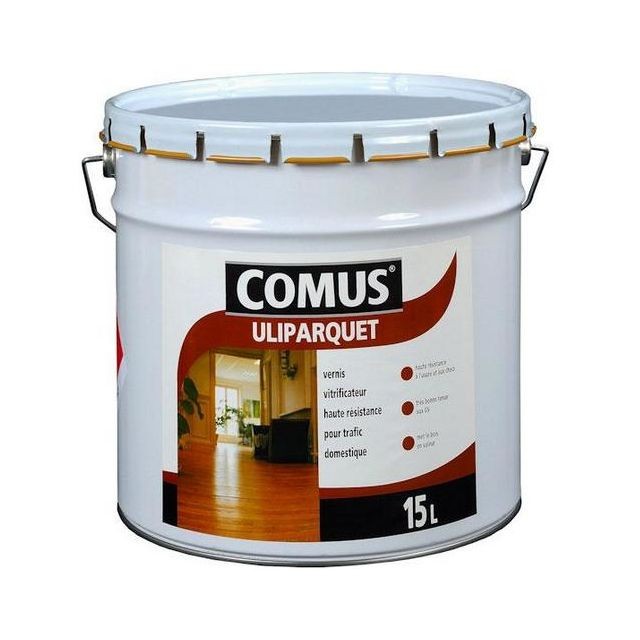 Comus - Comus - Vitrificateur-vernis bois ULIPARQUET 3L Mat soie incolore - 13068 - Vitrificateur
