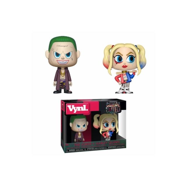Funko - Suicide Squad - Pack 2 VYNL figurines The Joker & Harley Quinn 10 cm Funko  - Jeux & Jouets Funko