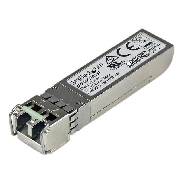 Startech - Module de transceiver SFP+ à fibre optique 10GBase-SR - Compatible Cisco SFP-10G-SR - Multimode LC avec DDM - 300 m - Câble et Connectique