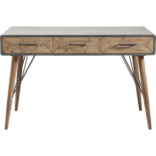 Bureau et table enfant Karedesign Bureau en bois X Factory 3 tiroirs 120x60cm Kare Design
