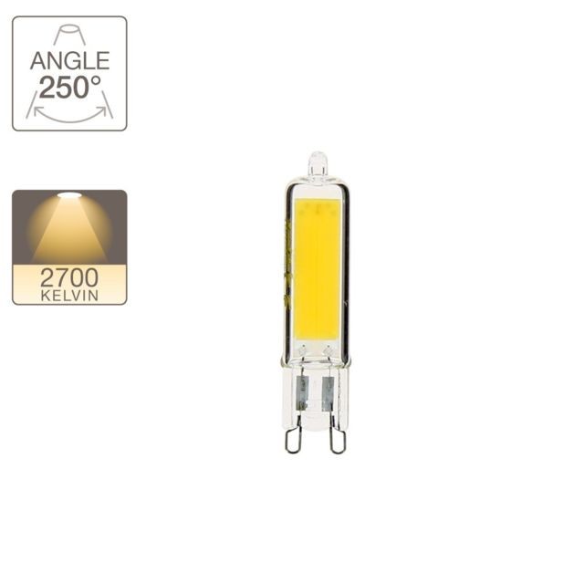 Xanlite - Ampoule RetroLED, culot G9, 3,7W cons. (420 lumens), lumière blanche chaud - Ampoules LED G9