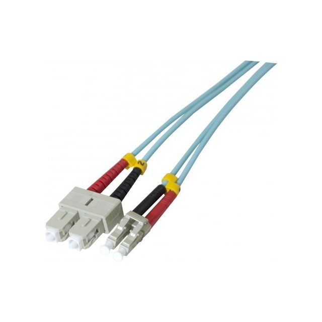 Câble Optique Abi Diffusion Jarretière optique duplex 2.0 mm multi OM3 50/125 SC-UPC/LC-UPC...
