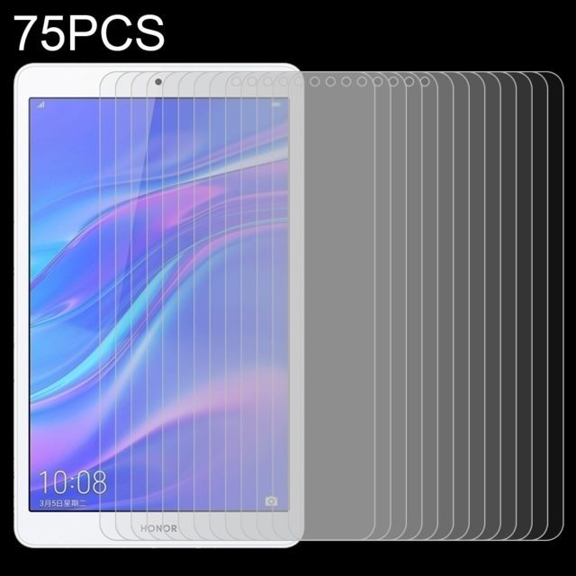Wewoo - Film de verre trempé 75 PCS 9H Dureté de Surface 8 Pouces Anti-empreintes digitales de anti-déflagrant pour Huawei Honor Tab 5 - Protection écran tablette