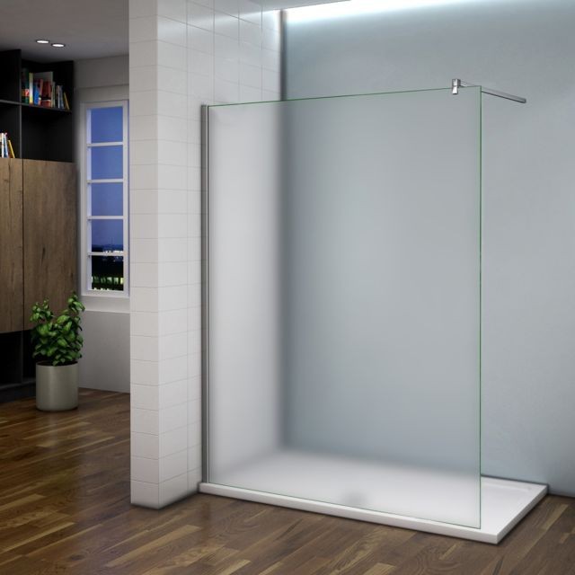 Cabine de douche marque generique Paroi de douche 140x200cm en verre sécurité 8mm