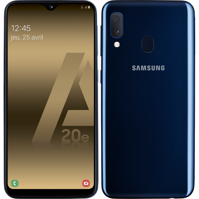 Samsung - Galaxy A20e - 32 Go - Bleu - Smartphone Android 32 go