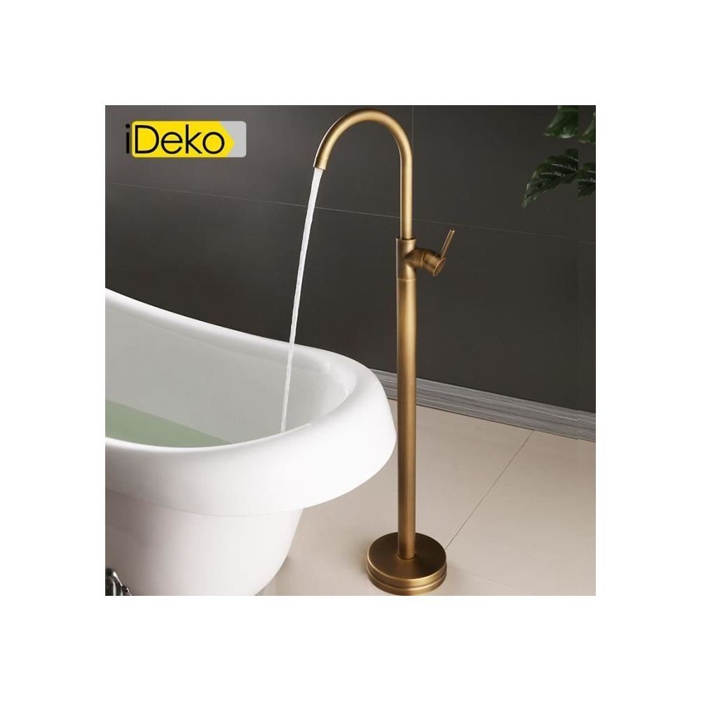 Ideko - iDeko® Robinet de baignoire ilot sur Pied salle de bain