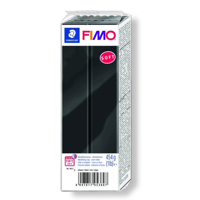 Fimo - Pâte Fimo 454 g Soft Noir 8021.9 - Fimo Fimo  - Jeux artistiques