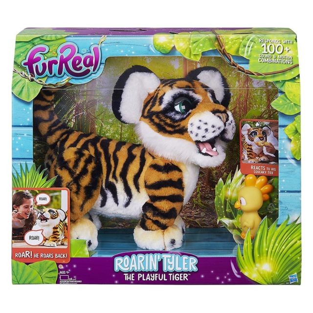 Peluches interactives Hasbro Hasbro B9071100 FurReal Tyler rugissant, le tigre joueur