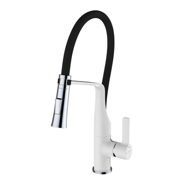 Clever - Clever - Robinet d'évier Chef 6 Blanc-chrome - Clever