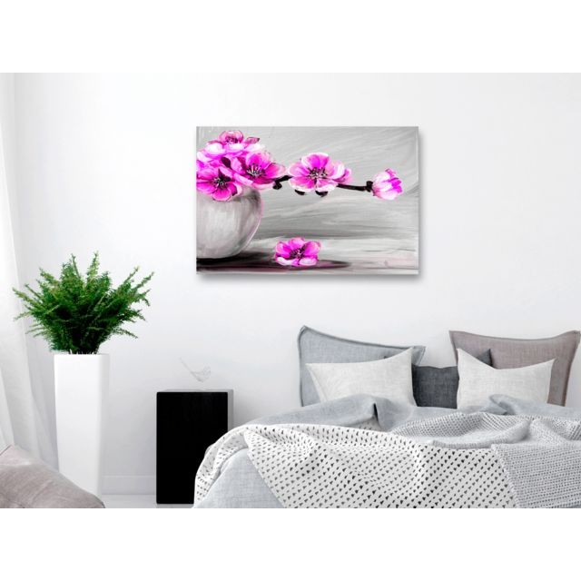 marque generique - 90x60 Tableau   Bouquets de fleurs Fleurs  Moderne  Lightness of Light (1 Part) Wide Pink - Tableaux, peintures