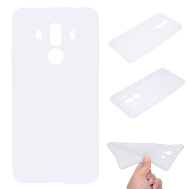 marque generique - Coque en TPU soft matte blanc pour Huawei Mate 10 Pro marque generique  - Accessoire Smartphone