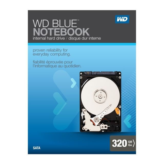 WD BLUE 320 Go - 2.5'' SATA III 6 Go/s - Cache 16 Mo - Bleu Western Digital