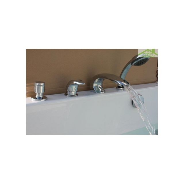 Rav - Mitigeur baignoire à cascade en chrome 4 trous Rav  - Mitigeur Plomberie & sanitaire