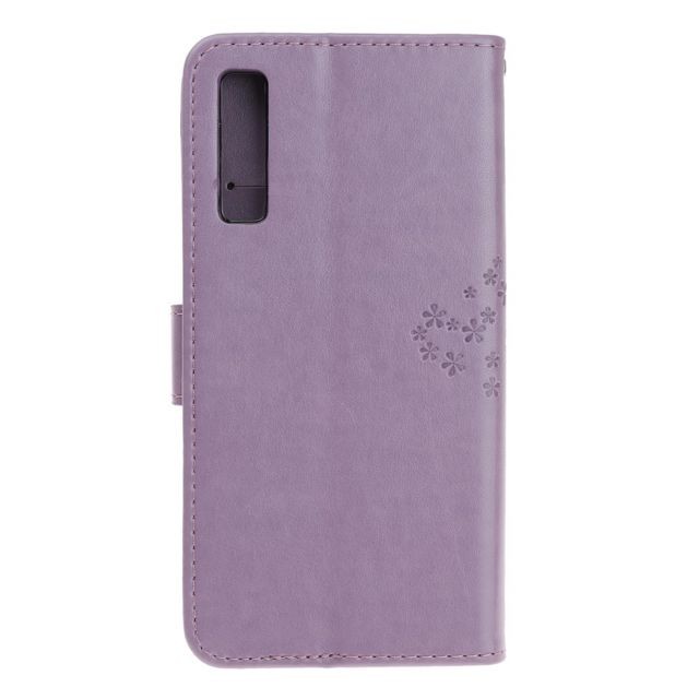 Coque, étui smartphone Etui en PU chouette violet clair pour votre Samsung Galaxy A50s/A50/A30s