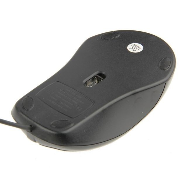 Wewoo Souris noir optique USB 1200 dpi, Longueur du câble: 1.2m
