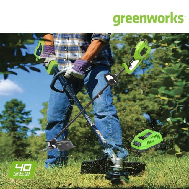Greenworks - Coupe bordure 40cm GREENWORKS 40V - 1 batterie 4.0 Ah - 1 chargeur - GD40BCK4 Greenworks   - Greenworks