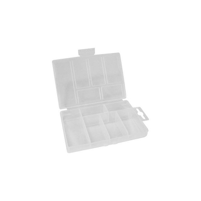 Accessoires Hifi Perel Boîte de rangement en plastique (85 x 135 x 25 mm / 3.35 x 5.31 x 0.98 ) - 6 compartiments