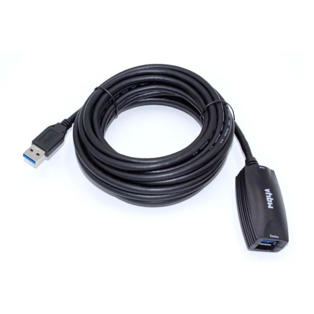 Vhbw - vhbw USB 3.0 Repeater-Ralonge active noire pour la transfert des données Vhbw  - Câble USB