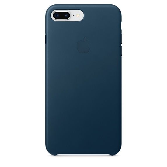 Coque, étui smartphone Apple iPhone 8 Plus/7 Plus Leather Case - Bleu Cosmos