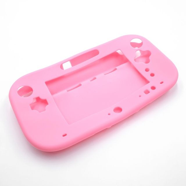 Vhbw - vhbw Couvercle, étui silicone rose pour Nintendo Wii U Gamepad console de jeux, manette Vhbw  - Manette Jeux Vidéo