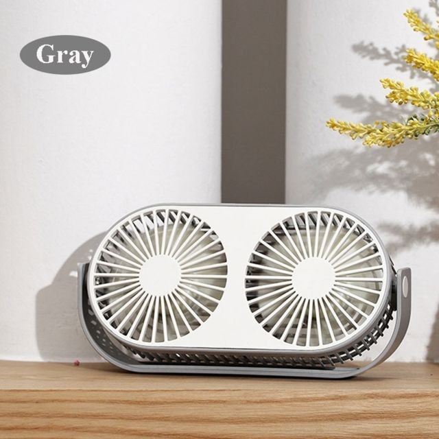 Ventilateur Wewoo Mini-ventilateur mini-feuilles USB gris