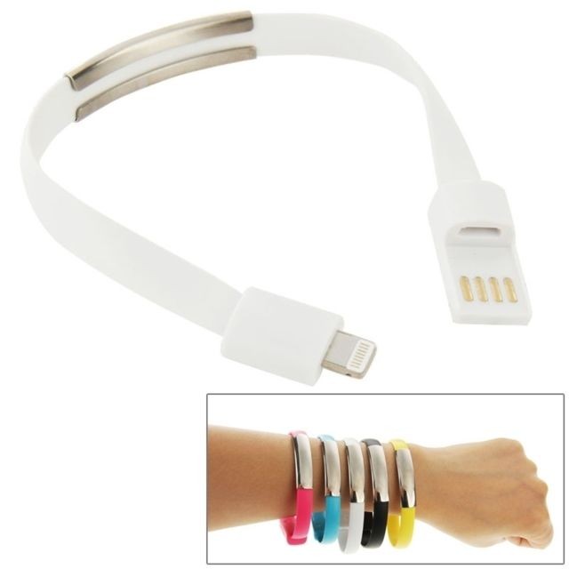 Wewoo - Câble blanc pour iPhone 6 et 5S & 5C 5, Longueur: 24cm de chargement de données de synchronisation de bracelet portable, Wewoo  - Câble antenne Lightning