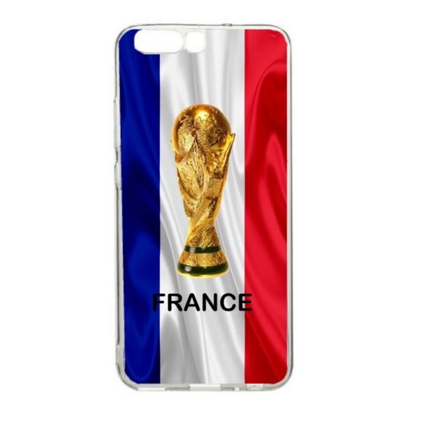 Coque, étui smartphone marque generique Coque pour Huawei P10 Plus Foot Coupe Du Monde France Football Supporter