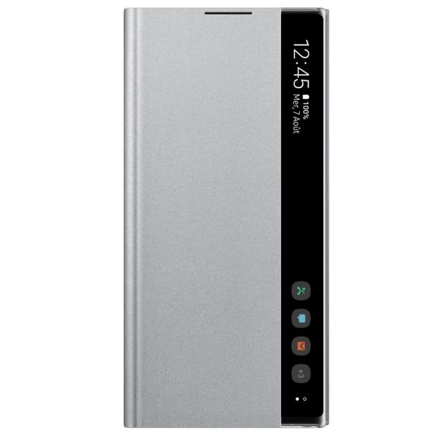 Samsung - Clear View Cover Galaxy Note10 plus - Gris Samsung   - Samsung
