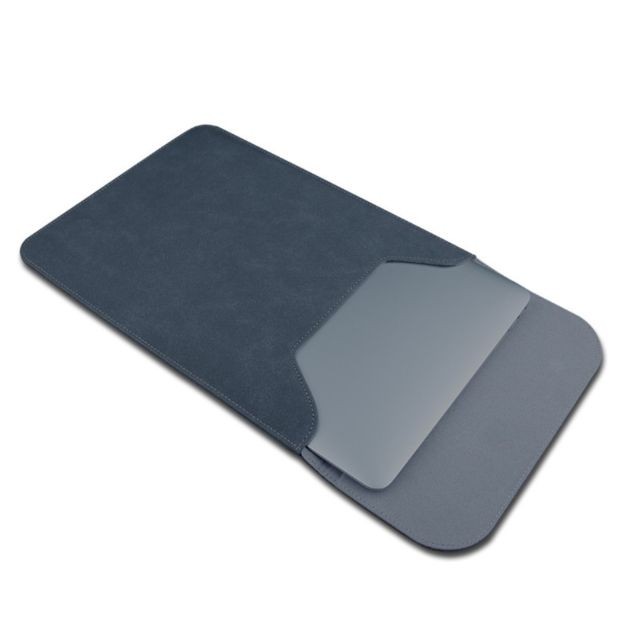 marque generique - Sacoche SOYAN fermeture magnétique texture en Jeans pour Macbook Air 13.3 inch, Macbook Pro 13.3 pouces - Gris fonçé marque generique  - marque generique