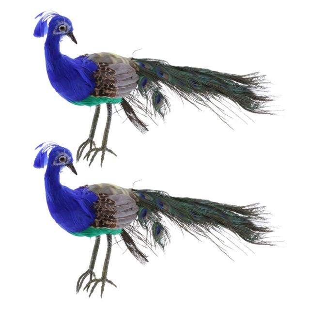 marque generique - Paon Réaliste Artificielle Oiseau De Paon marque generique  - Decoration jardin oiseaux