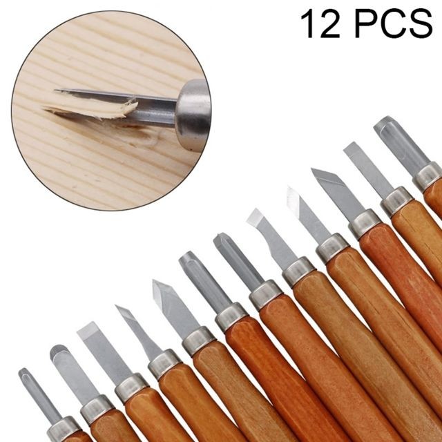 Wewoo - 13 en 1 bois ciseaux à découper couteau base gravure sur de travail à la main caoutchouc timbres outils à Wewoo  - Autres accessoires smartphone