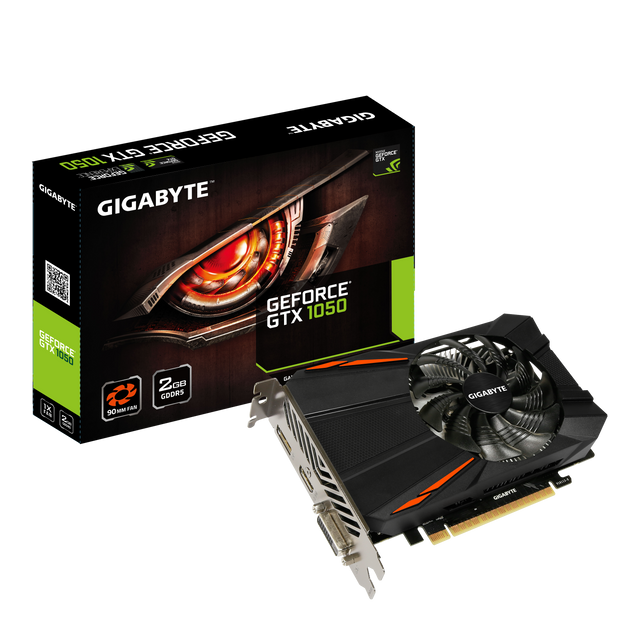 Gigabyte - GeForce GTX 1050 D5 2Go DDR5 - Carte Graphique NVIDIA 2 go