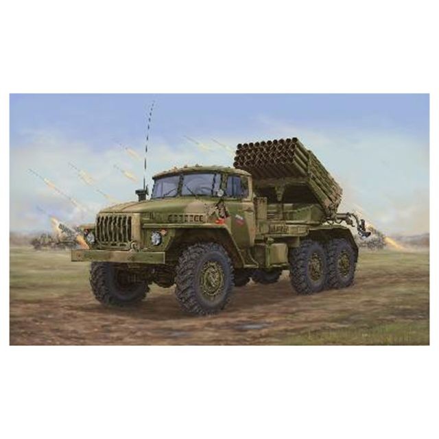 Trumpeter - Maquette véhicule militaire : Camion lance roquettes soviétique BM-21 Hali MRL A20 Trumpeter  - Vehicule militaire