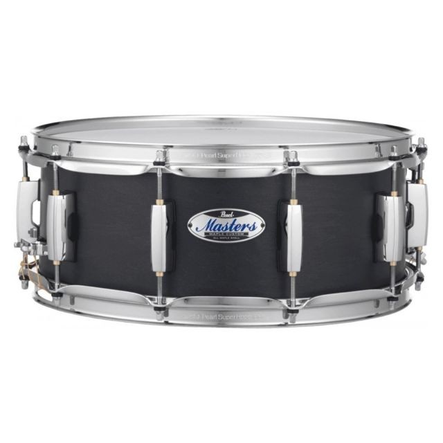 Pearl - Pearl MCT1465SC-339 - Caisse claire série Masters Maple Complete - Matte Caviar Black 14x6.5 - Pearl