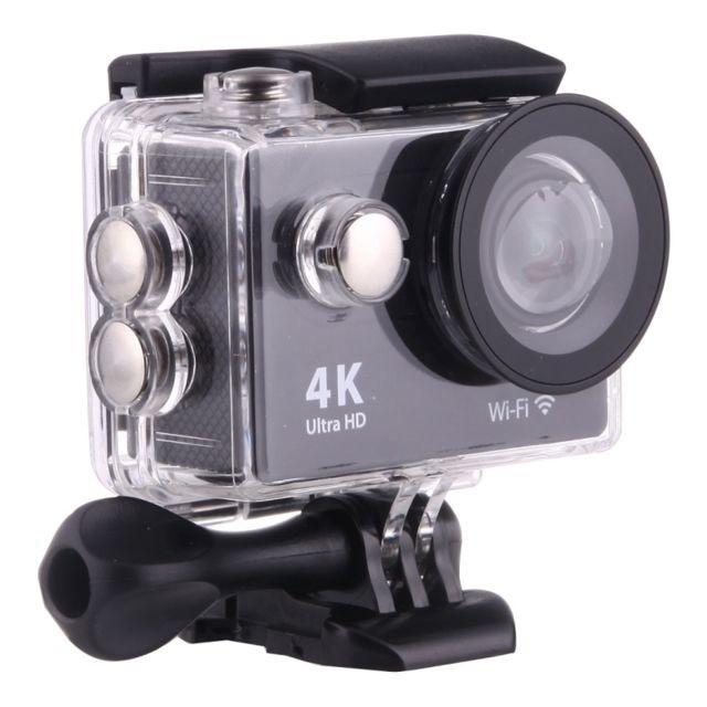 Wewoo Caméra sport noir 4K Ultra HD 1080P 12MP 2 pouces LCD Écran WiFi Sports Caméra, 170 Degrés Angle Grand Angle, 30 m Étanche