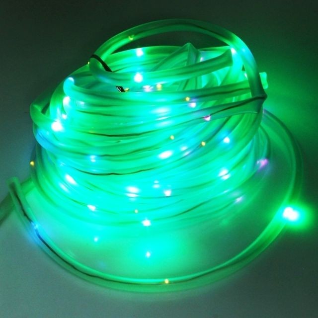 Wewoo - Ruban LED Waterproof Panneau solaire de 10m IP65 imperméable à l'eau 100 600LM SMD 0603 boîtier cuivre lampe de lumière de fête / bande de de décoration verte Wewoo  - Ruban de led 10m