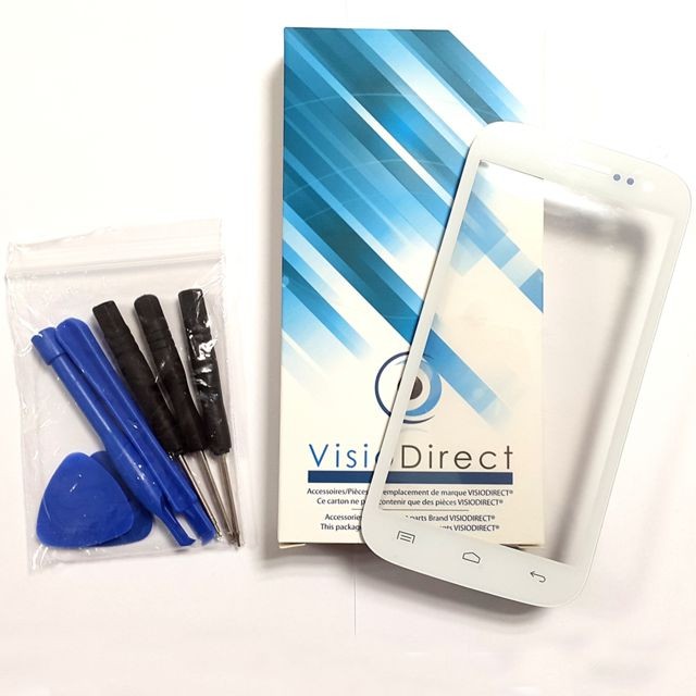 Visiodirect - Ecran vitre tactile pour Wiko Fever 4G blanc + kit outils Visiodirect  - Wiko fever blanc