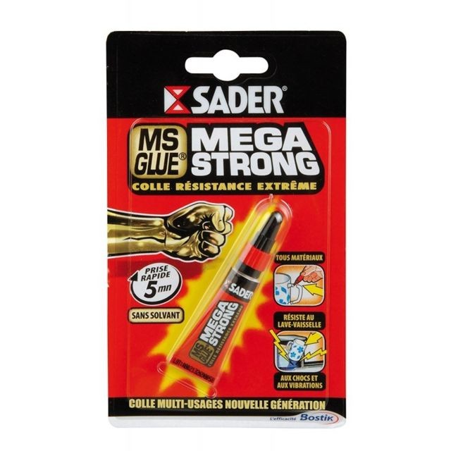 Sader - SADER - Tube Colle Multi-usage Repare Tout Gel - 5g Sader   - Colles et pistolets à colle Sader