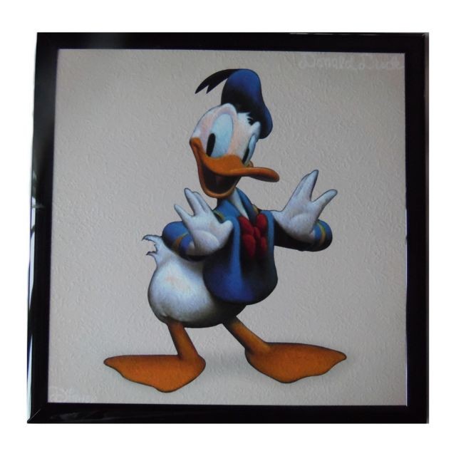 Objets déco marque generique Tableau Donald Disney Mickey cadre 23 x 23 cm enfant