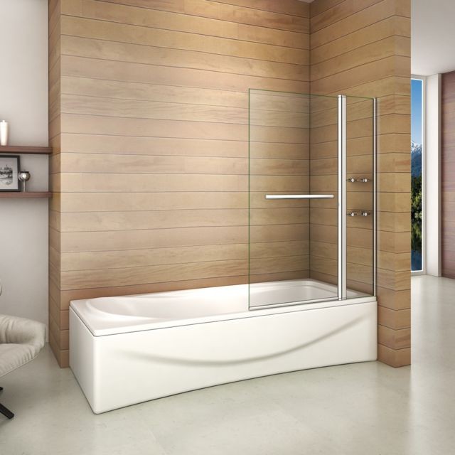 marque generique - Pare baignoire 100x140cm rectangle pivotante à 240 degré marque generique  - Plomberie & sanitaire