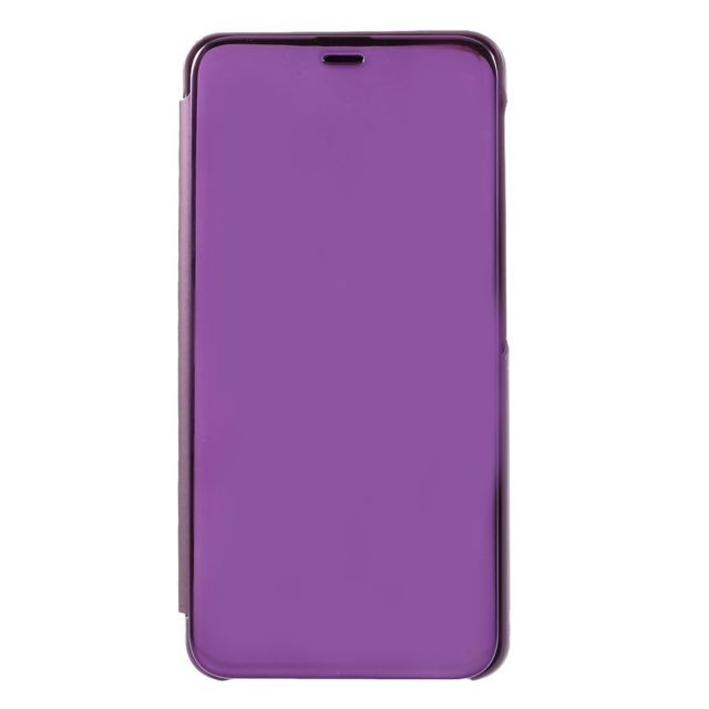 marque generique - Etui en PU rétroviseur extérieur flip violet clair pour votre Samsung Galaxy A7 (2018) marque generique  - Accessoire Smartphone marque generique