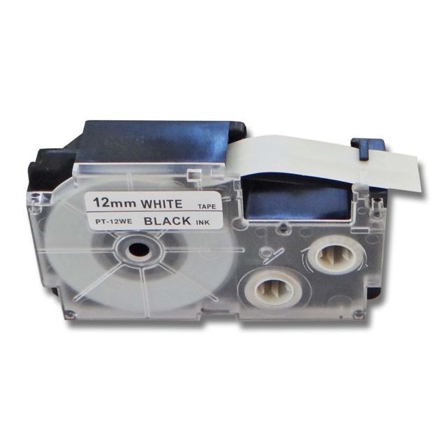 Vhbw - Cassette à ruban vhbw 12mm pour Casio KL-60, KL-120, KL-70E, KL-100E, KL-300, KL-750E, KL-780, KL-1500, KL-7000. Remplace: XR-12WE, XR-12WE1. Vhbw  - Cartouche, Toner et Papier