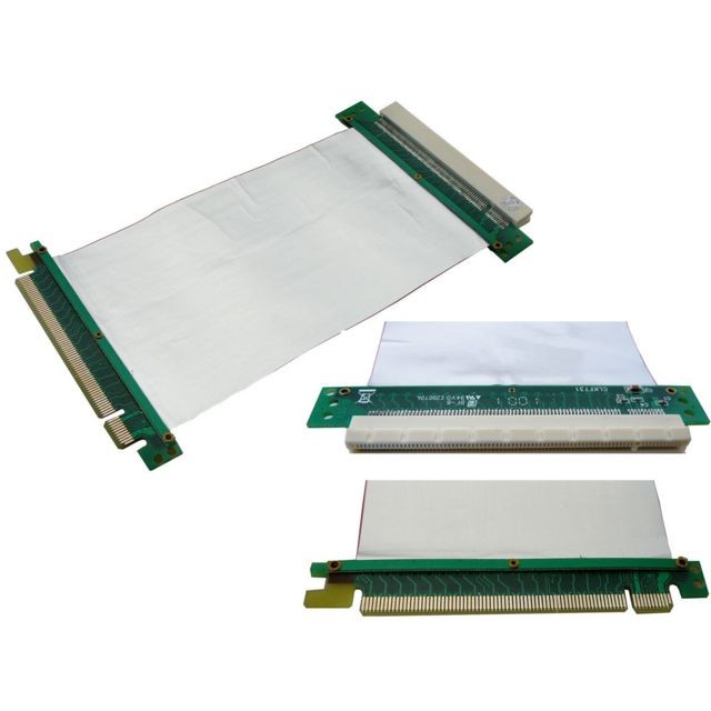 Kalea-Informatique - Riser PCI Express 1 port PCIe 16x - SOUPLE Nappes blindées Nappes blindées Kalea-Informatique  - Accessoires SSD