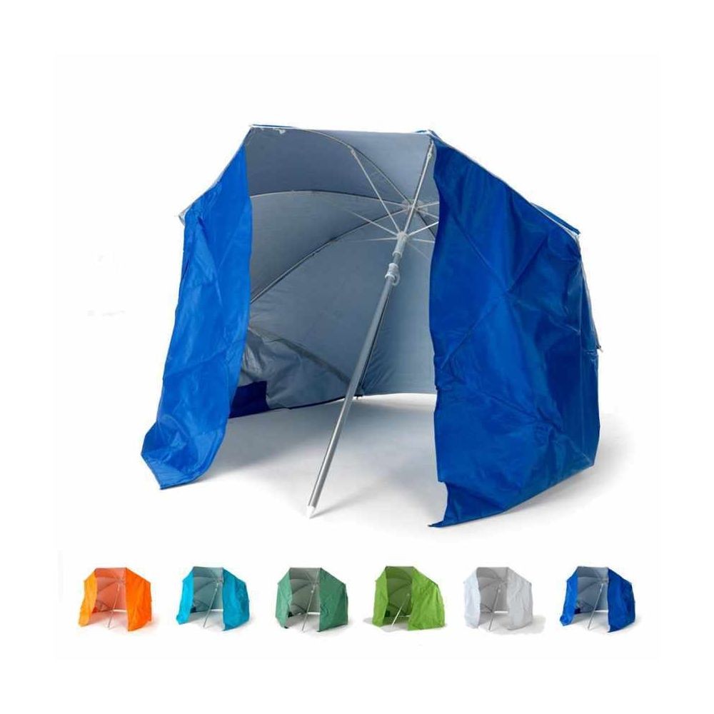 Beachline Parasol de plage pliable portable léger aluminium tente 160 cm Piuma, Couleur: Bleu